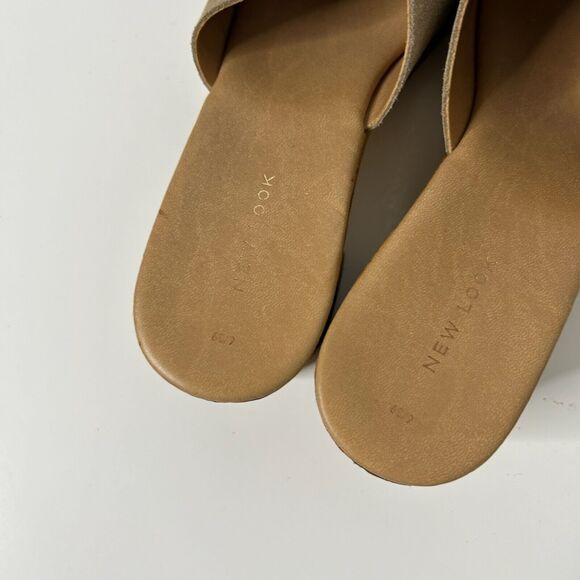 New Look Chunky Wooden Platform Slip on Heel Sandals EU 39 (US 7.5/8) - Picture 6 of 8